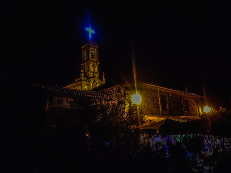 Nigth time view of Chapel of Nossa Senhora do Castelo