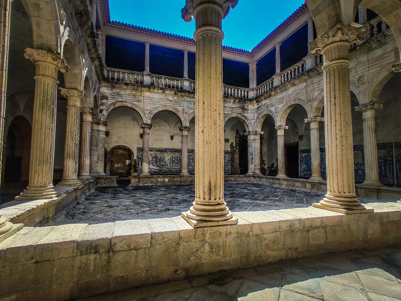 The courtyard of The 12th century cathedral Sé Catedral de Viseu