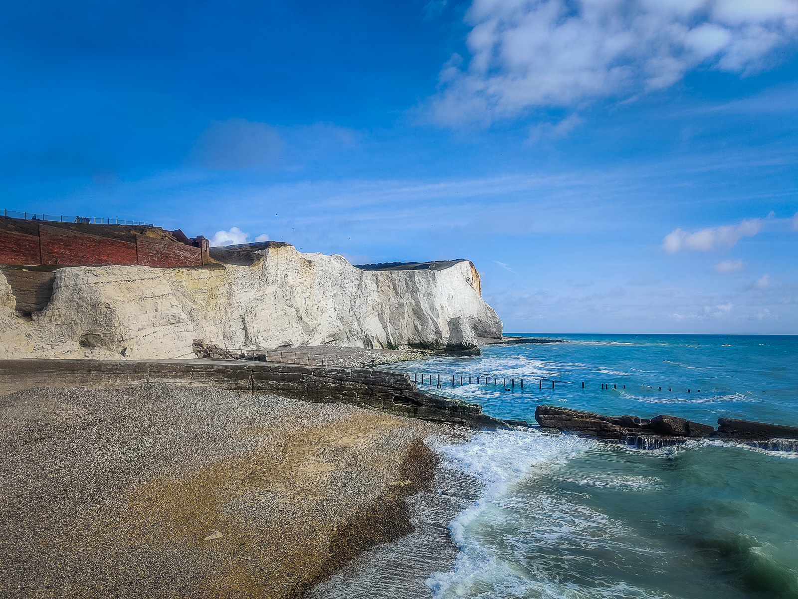 Approaching the start of the trail of the white cliffs