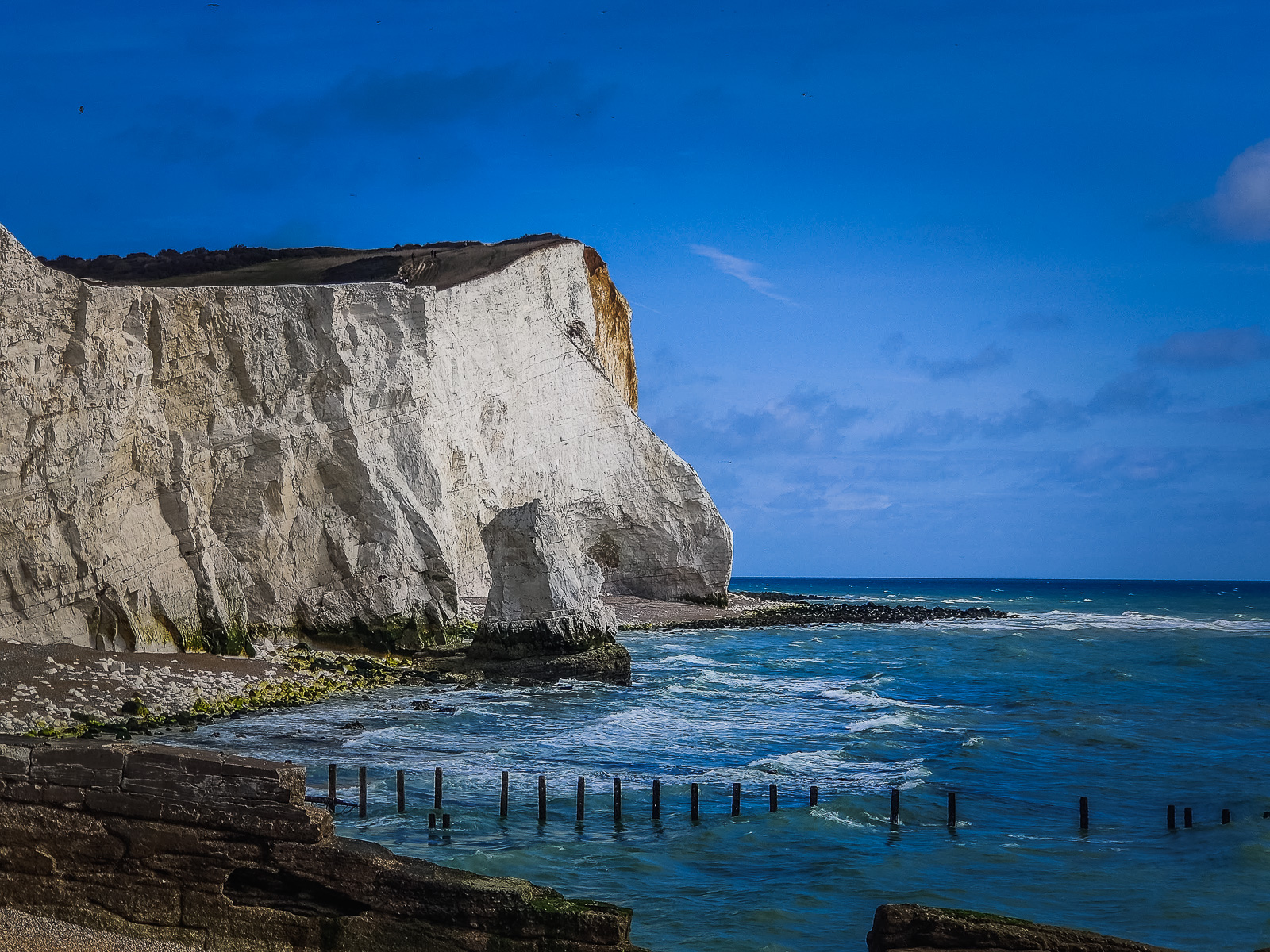 Approaching the start of the trail of the white cliffs