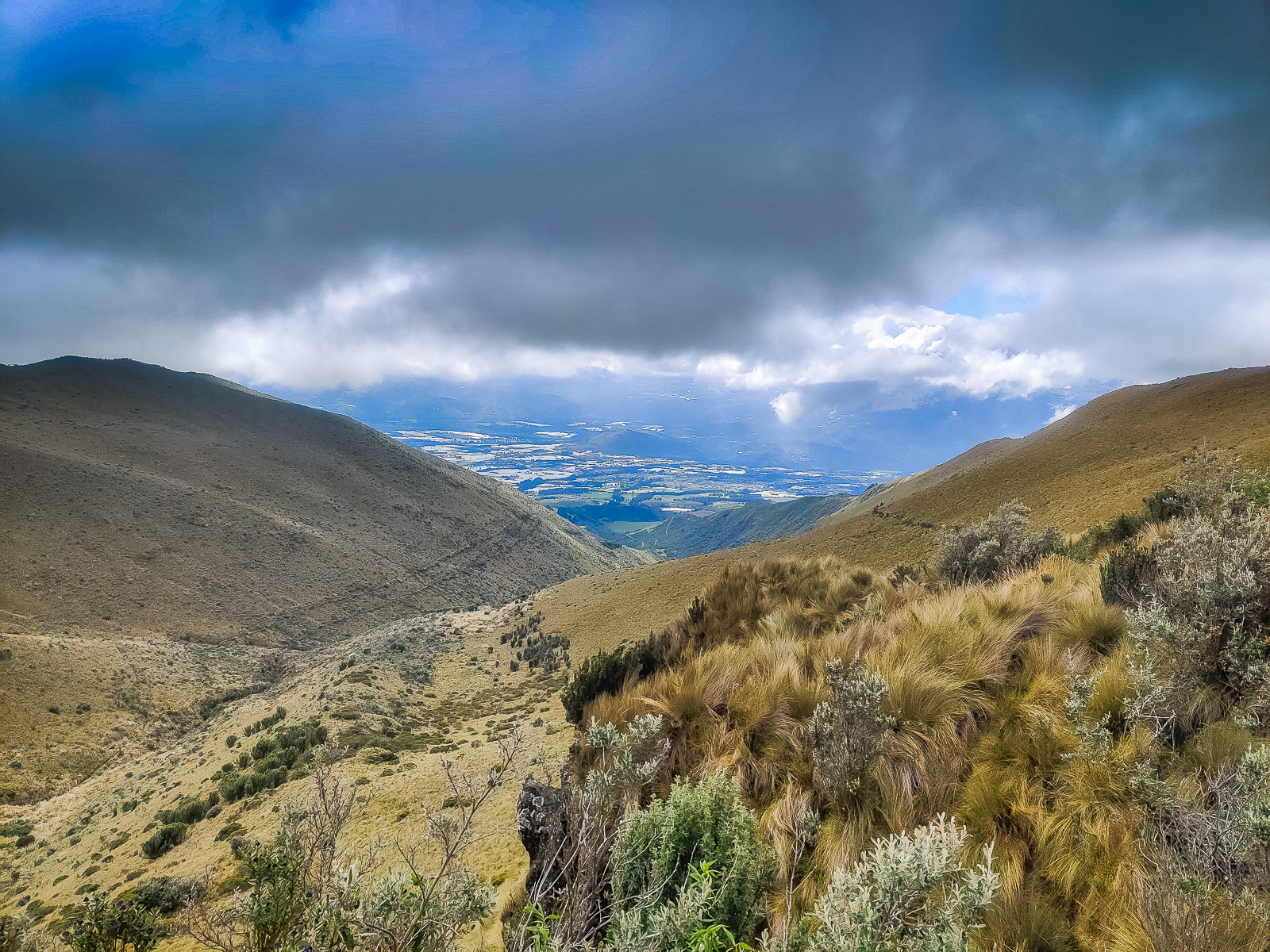 View of the valley from the drive back down