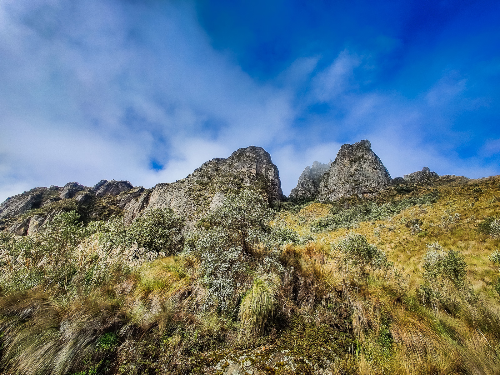 The rocky mountains landscape on the way