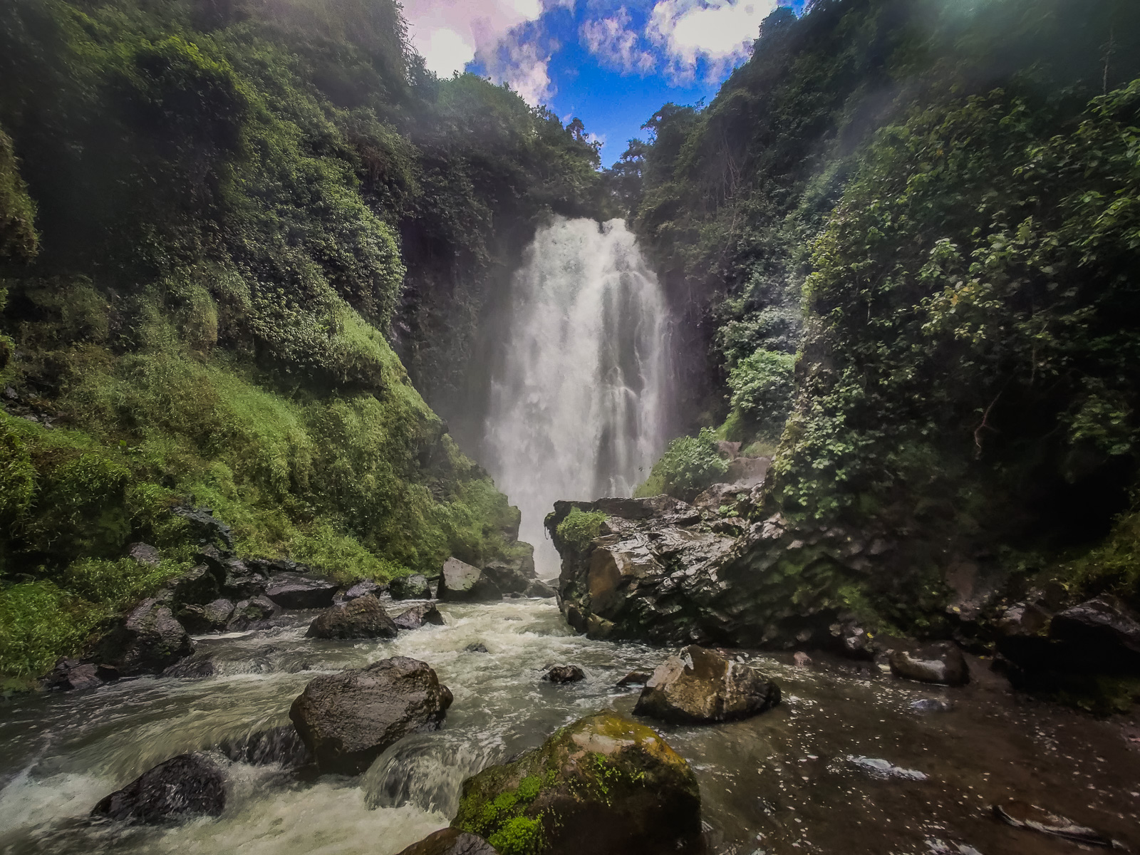 Up close near the waterfall