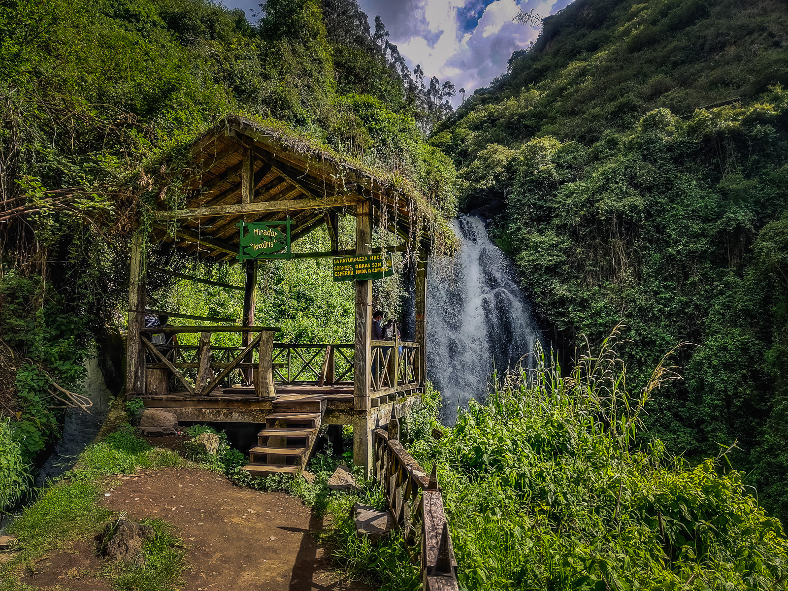 The waterfall from the viewpoint