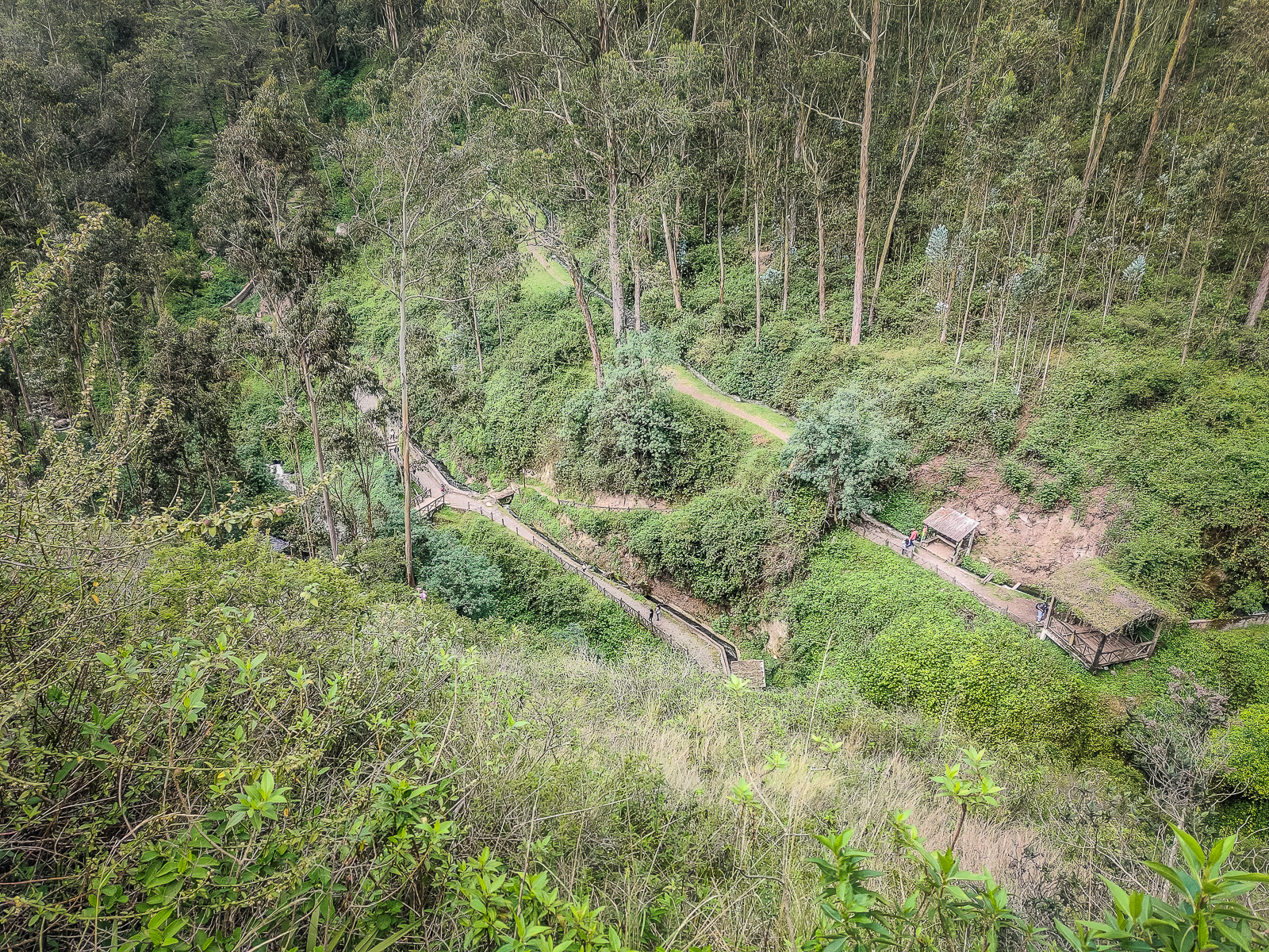 The trails from the viewpoint