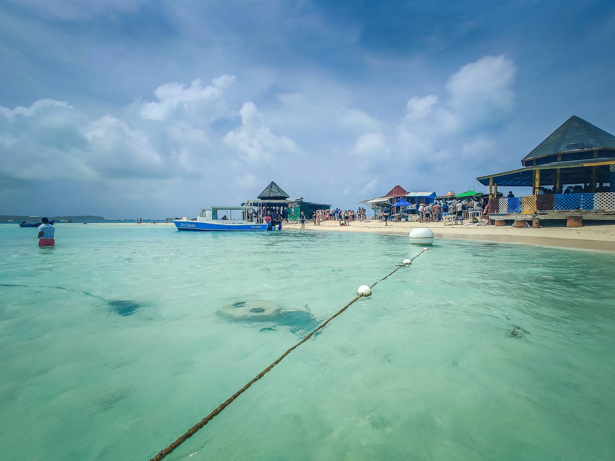 View of the Aquarium from the line that crosses to Haynes Cay