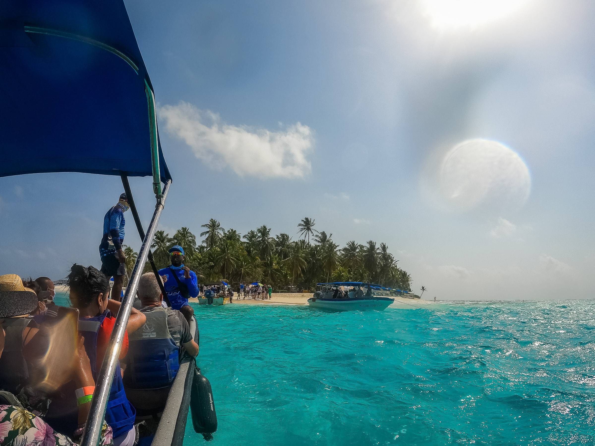 Approaching the island