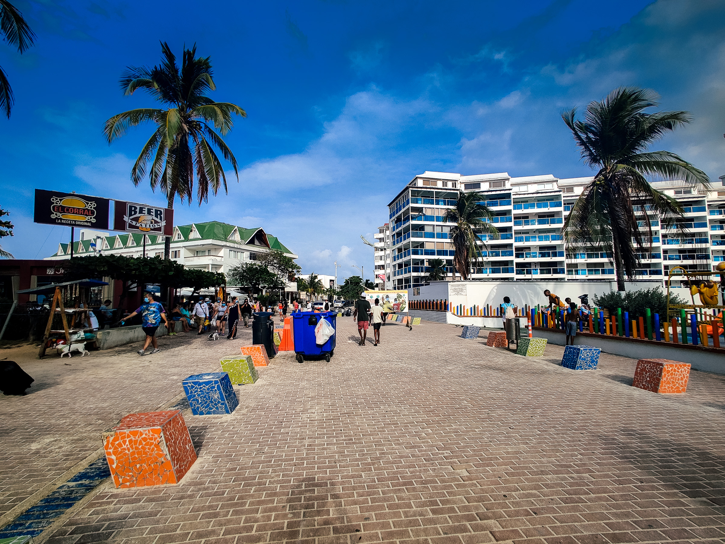 The beachside walkway